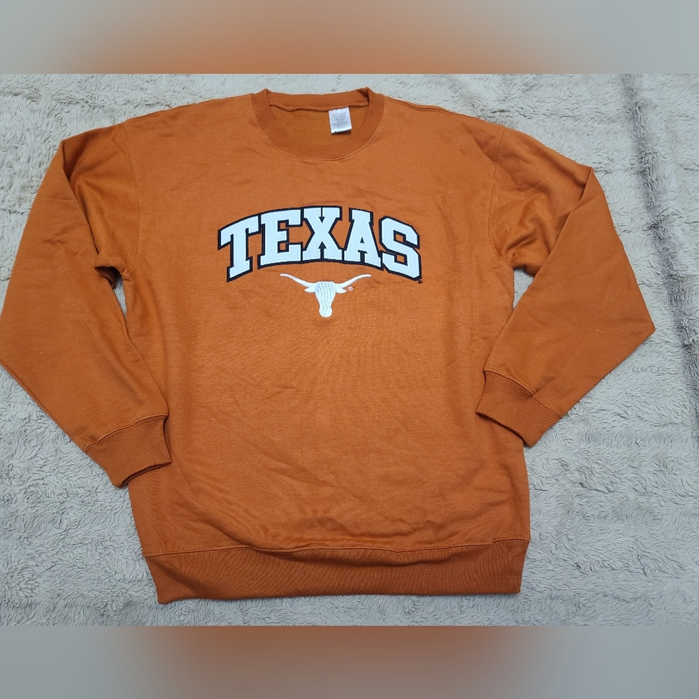 Texas Longhorns Championship Orange Crewneck Sweatshirt, Size Large